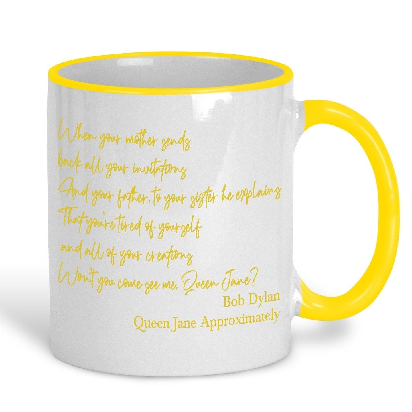 Bob Dylan Queen Jane Approximately 1965 Mug