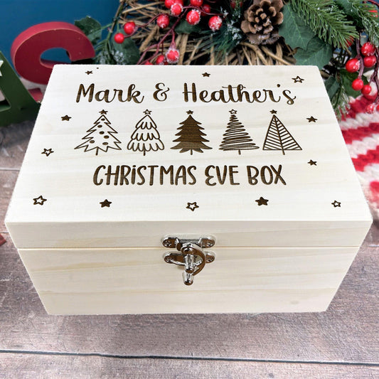 Christmas Tree Xmas Eve Box Personalised Gift