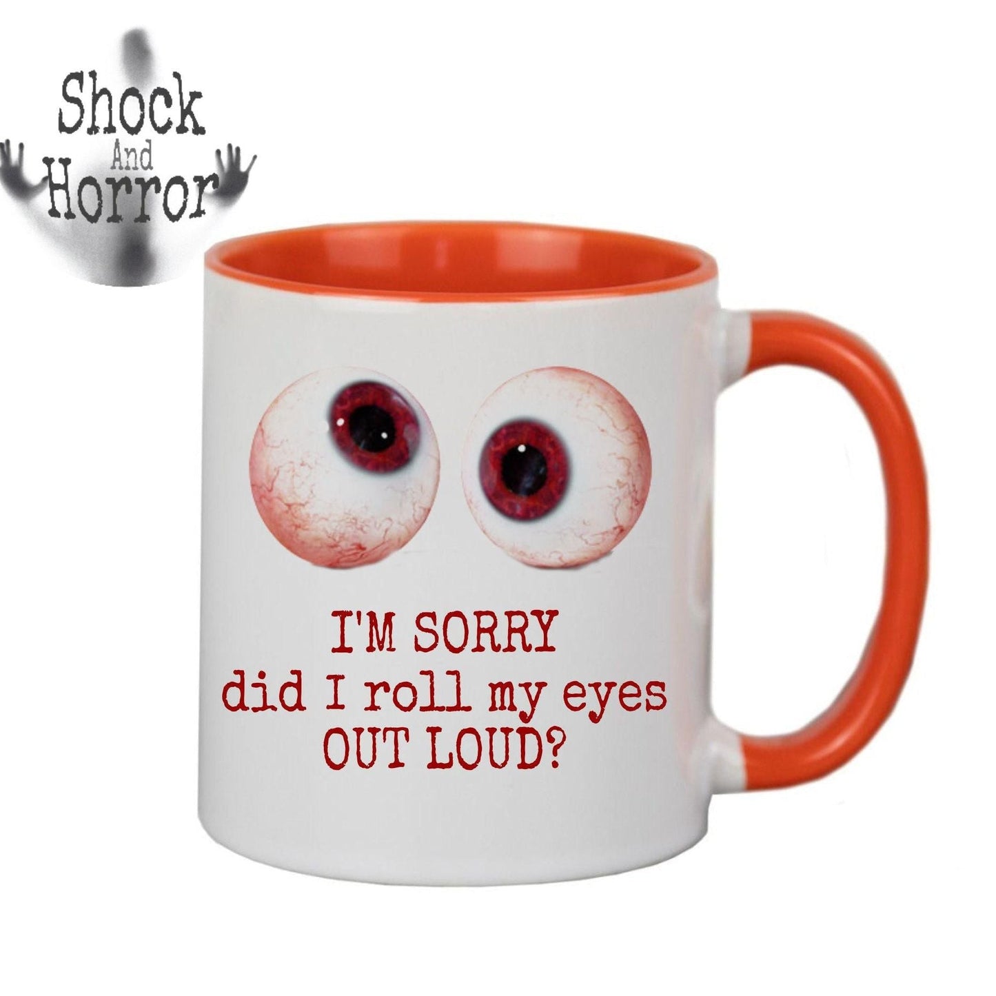 Personalised Eyeball Image Mug - Gift With Attitude