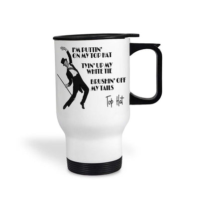 Top Hat Fred Astaire Musical Tap Dance Travel Mug Personalised Gift
