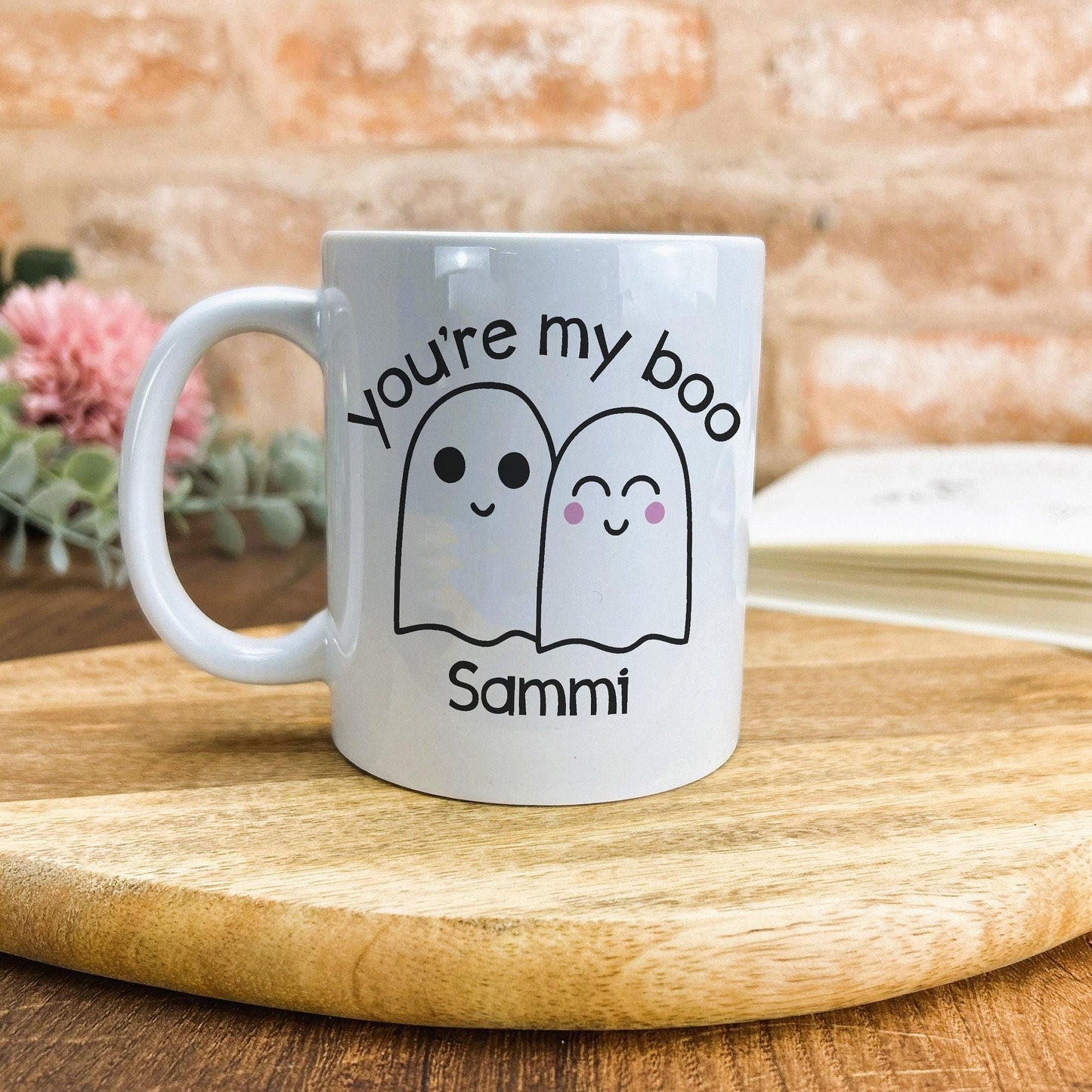 You're My Boo Spooky Ghost Love Personalised Mug Valentine's Day Boyfriend Girlfriend Gift