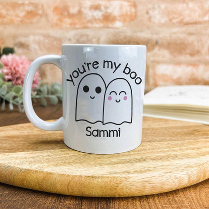 You're My Boo Spooky Ghost Love Personalised Mug Valentine's Day Boyfriend Girlfriend Gift
