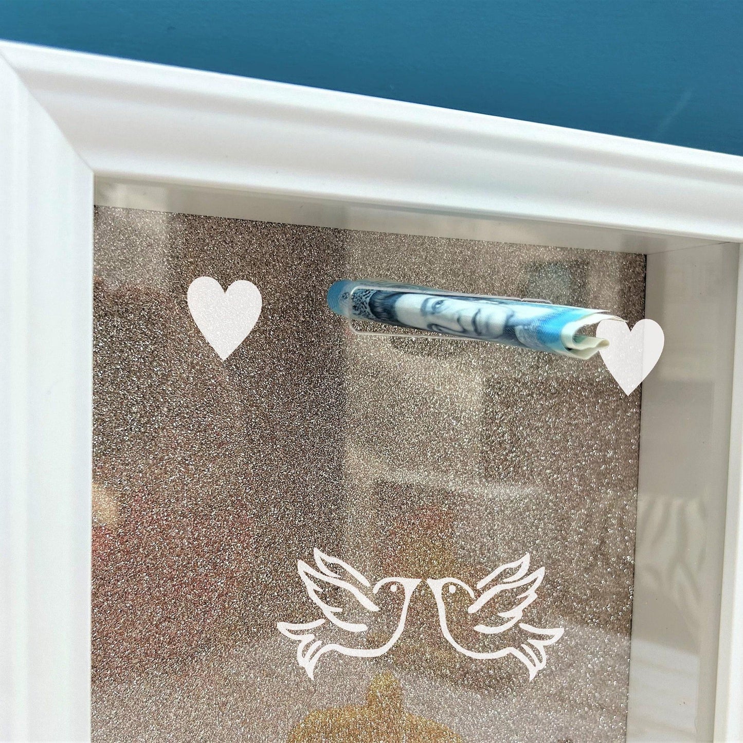 Wedding Fund Doves - Money Box - Personalised Gift - Engagement Savings