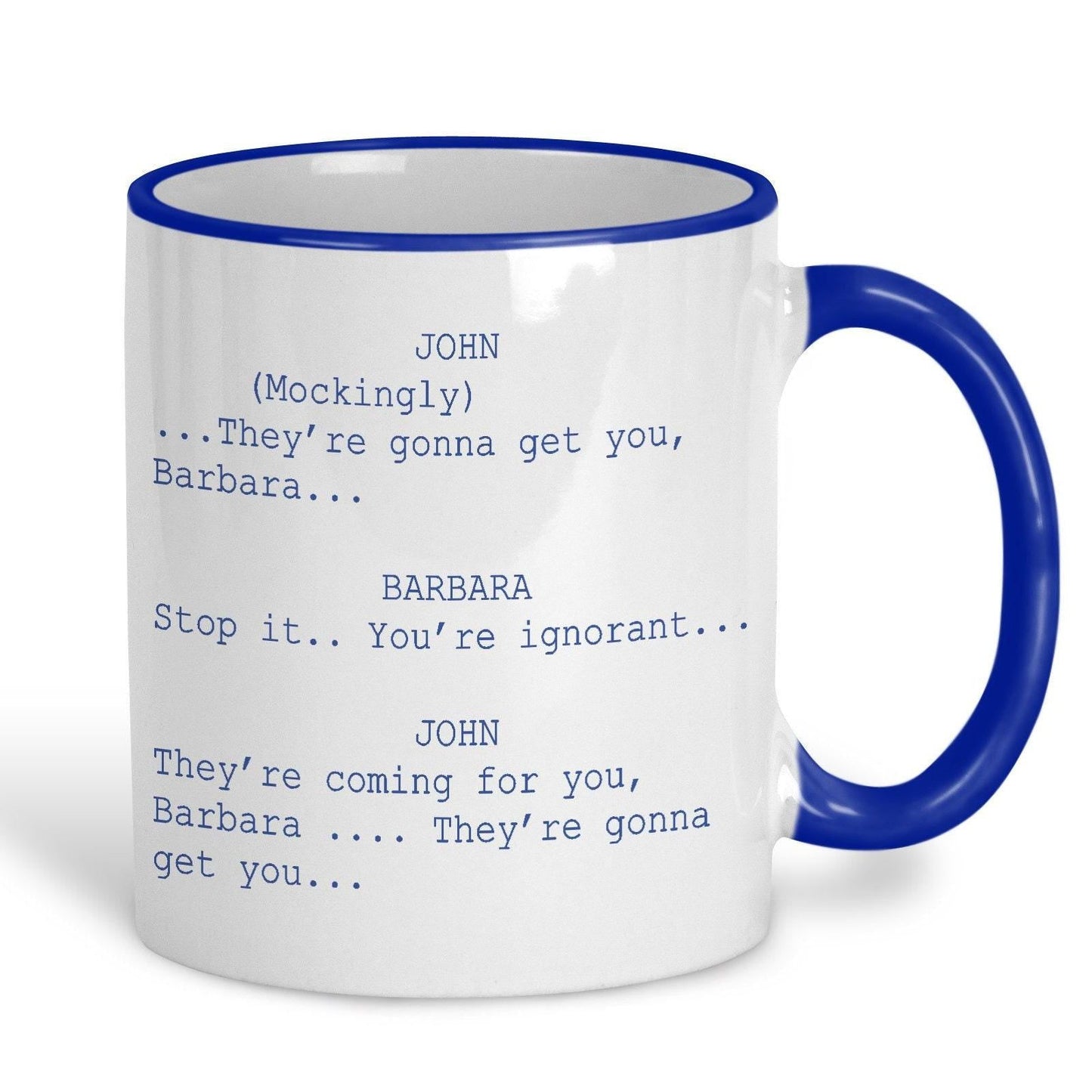 Night of the Living Dead "They're Coming for you Barbara" Zombie Horror Mug