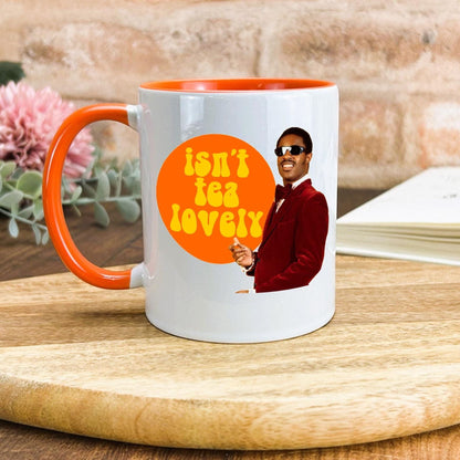 Stevie Wonder Isn't Tea Lovely Pun Music Personalised Ceramic Mug