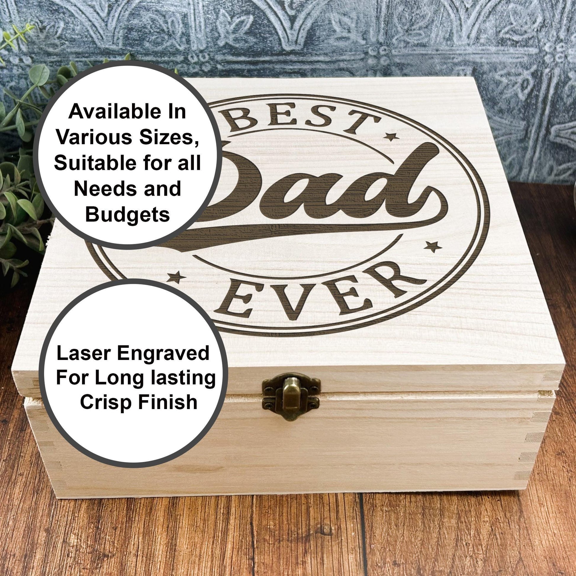 a wooden box with the words best ever on it