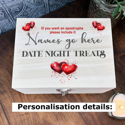 Date Night Treat Box - Personalised Valentine's Gift