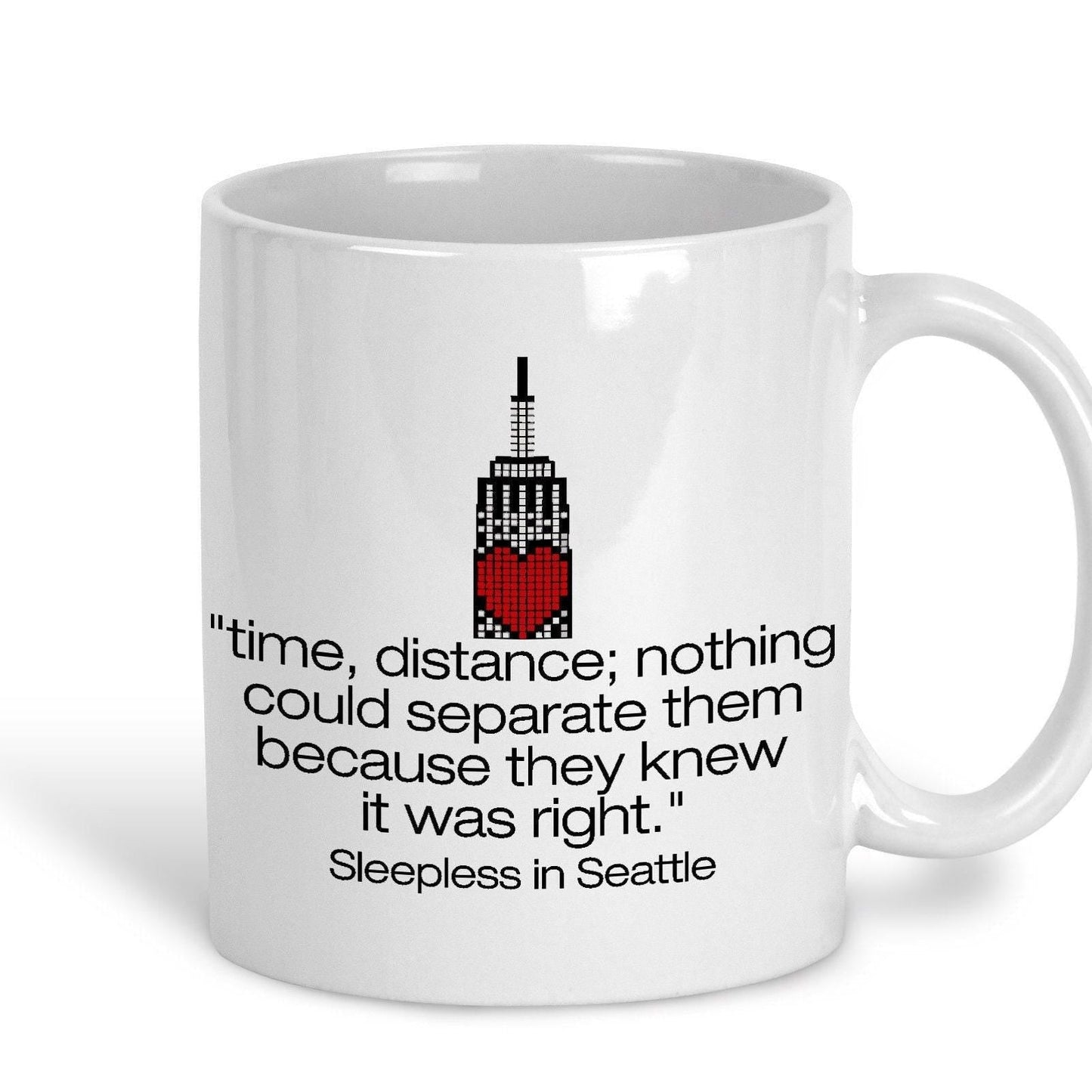 Sleepless In Seattle Long Distance Love Valentine's Day Girlfriend Boyfriend Mug