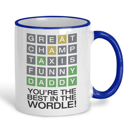 Wordle Best Daddy Father's Day Personalised Mug