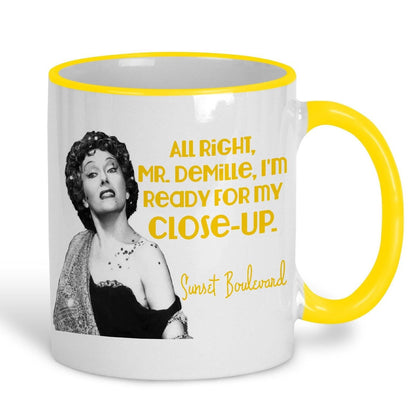 Sunset Boulevard - "I'm Ready For My Close Up" Norma Desmond Personalised Ceramic Mug