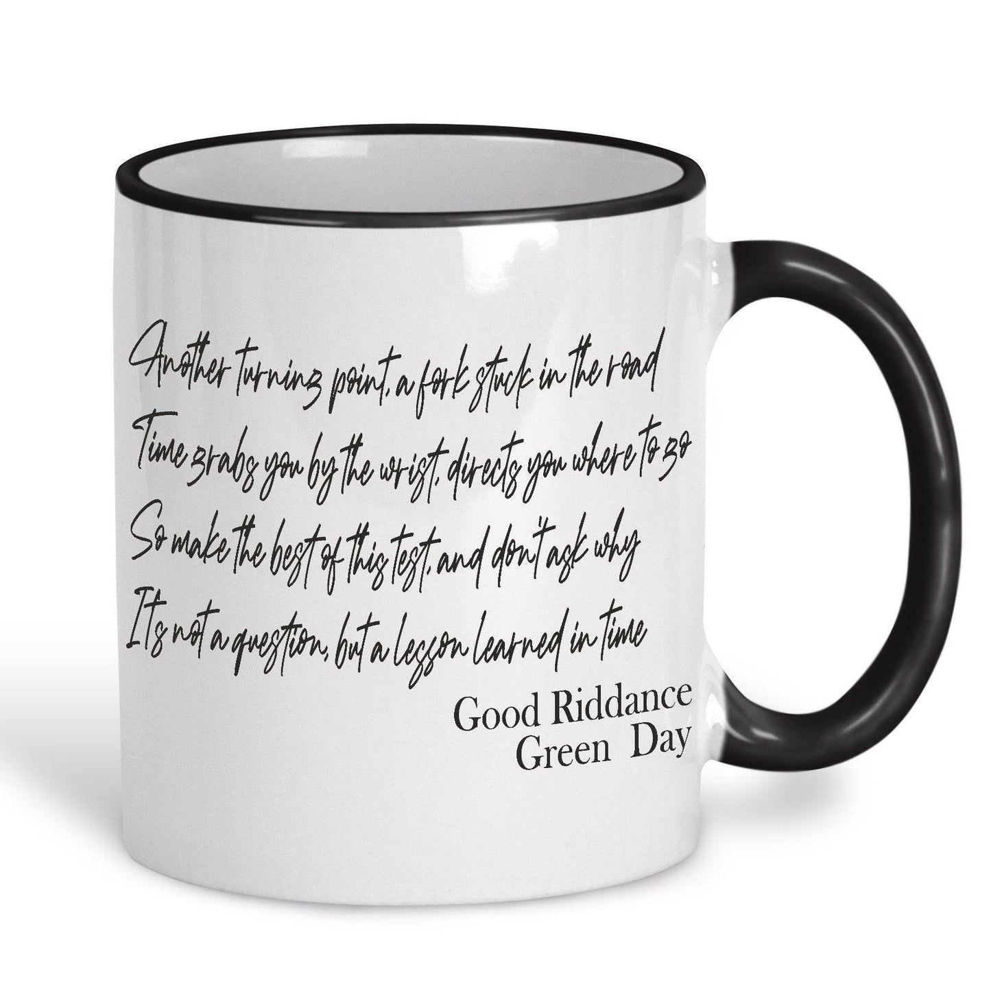Green Day Good Riddance Music Lyrics Quote Mug