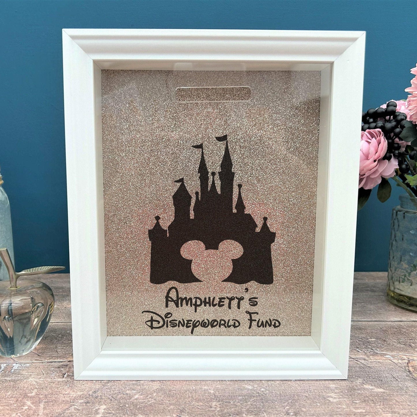 Disney Fund Money Box - Holiday Magical Castle - Personalised Gift - DisneyWorld DisneyLand