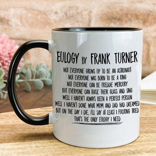 Frank Turner Eulogy Music Lyrics Mug