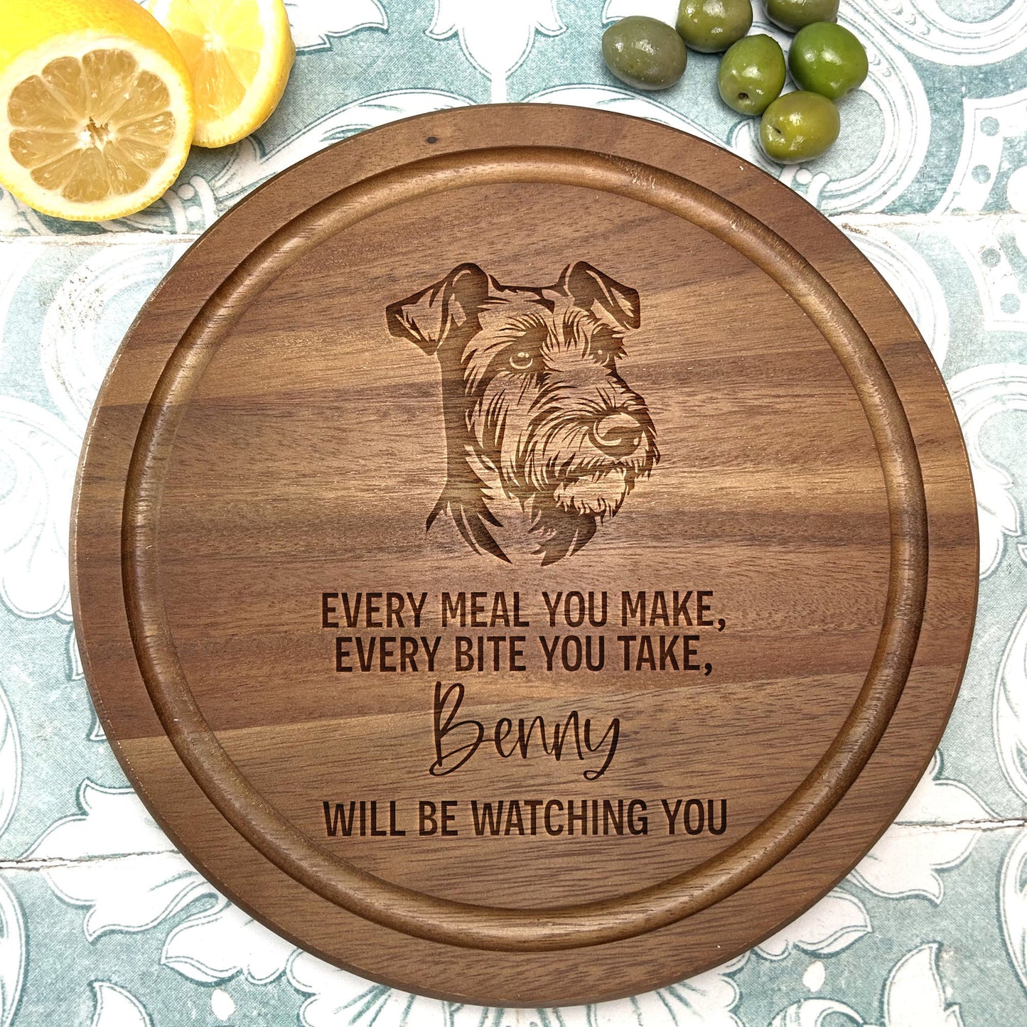 Airedale Terrier Chopping Board, Personalised Dog Lover Gift, Every Meal You Make Board, Airedale Kitchen Decor, Funny Pet Gift
