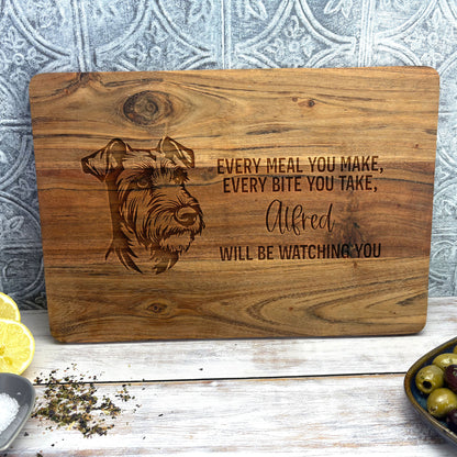 Airedale Terrier Chopping Board, Personalised Dog Lover Gift, Every Meal You Make Board, Airedale Kitchen Decor, Funny Pet Gift
