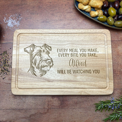 Airedale Terrier Chopping Board, Personalised Dog Lover Gift, Every Meal You Make Board, Airedale Kitchen Decor, Funny Pet Gift