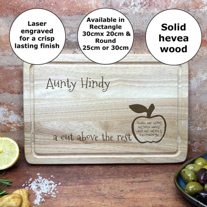 Teacher Chopping Board 'A Cut Above The Rest' Personalised End of Year Gift