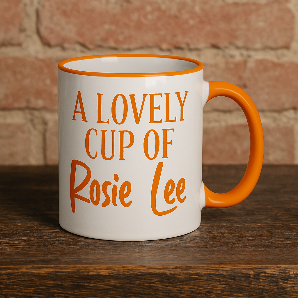 A Lovely Cup of Rosie Lee - Cockney Rhyming Slang Dialect - Personalised Ceramic Mug