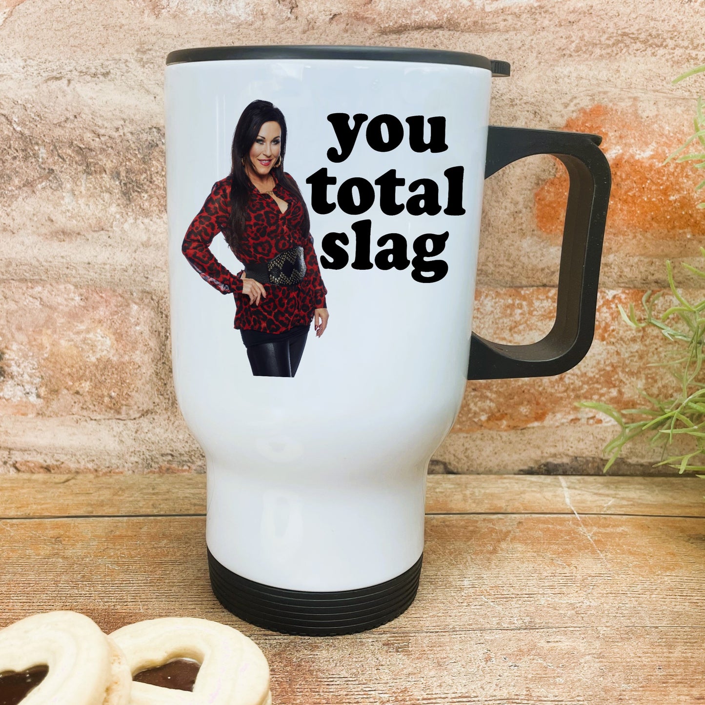 Eastenders Kat Slater You Slag - Cockney Rhyming Slang Dialect - Personalised Travel Mug