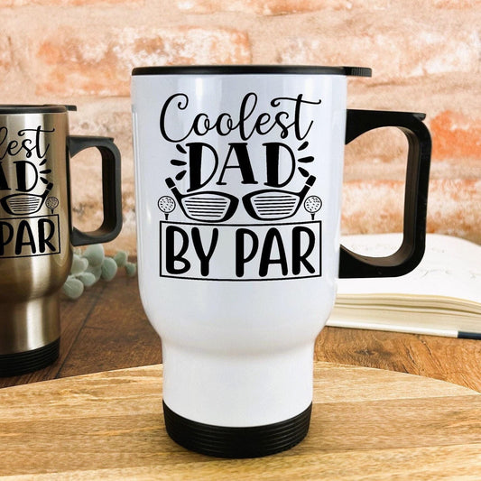 Coolest Dad By Par Father's Day Golf Joke Personalised Travel Mug