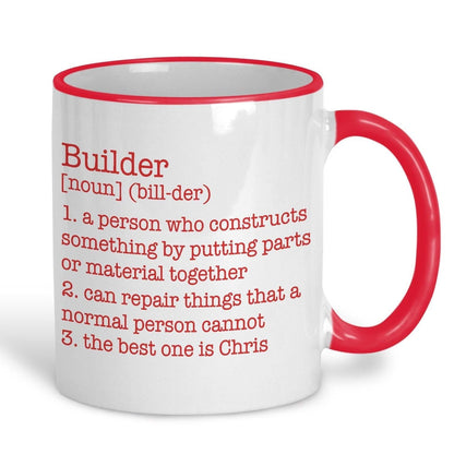 Builder Definition Personalised Ceramic Mug