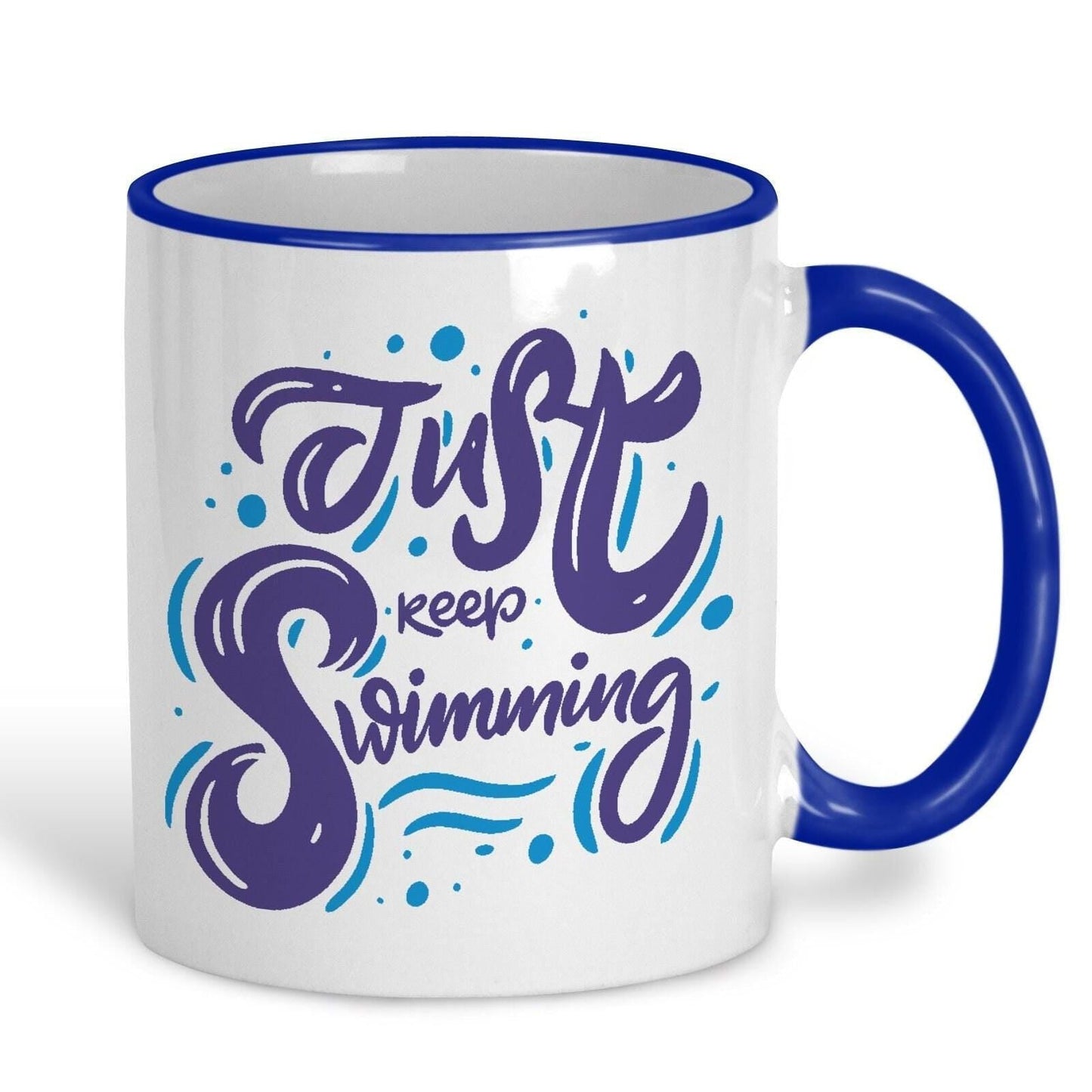 Just Keep Swimming Swim Swimmer Gala Personalised Sport Mug