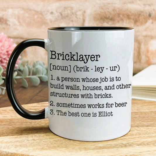 Bricklayer Definition Personalised Ceramic Mug