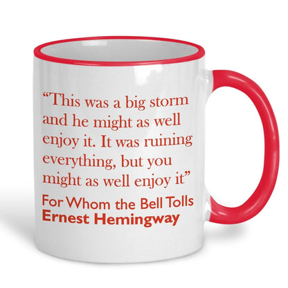 Ernest Hemmingway For Whom The Bell Tolls Book Quote Mug