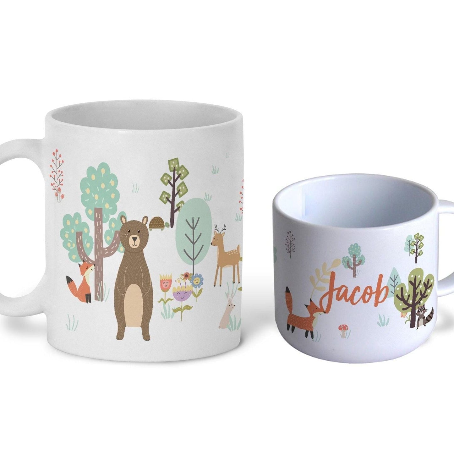 Woodland Forrest Animals Children's Personalised Mug Unbreakable Kids Toddler