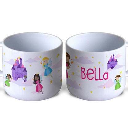 Magical Fairies Castle Children's Personalised Mug Unbreakable Kids Toddler Child Safe
