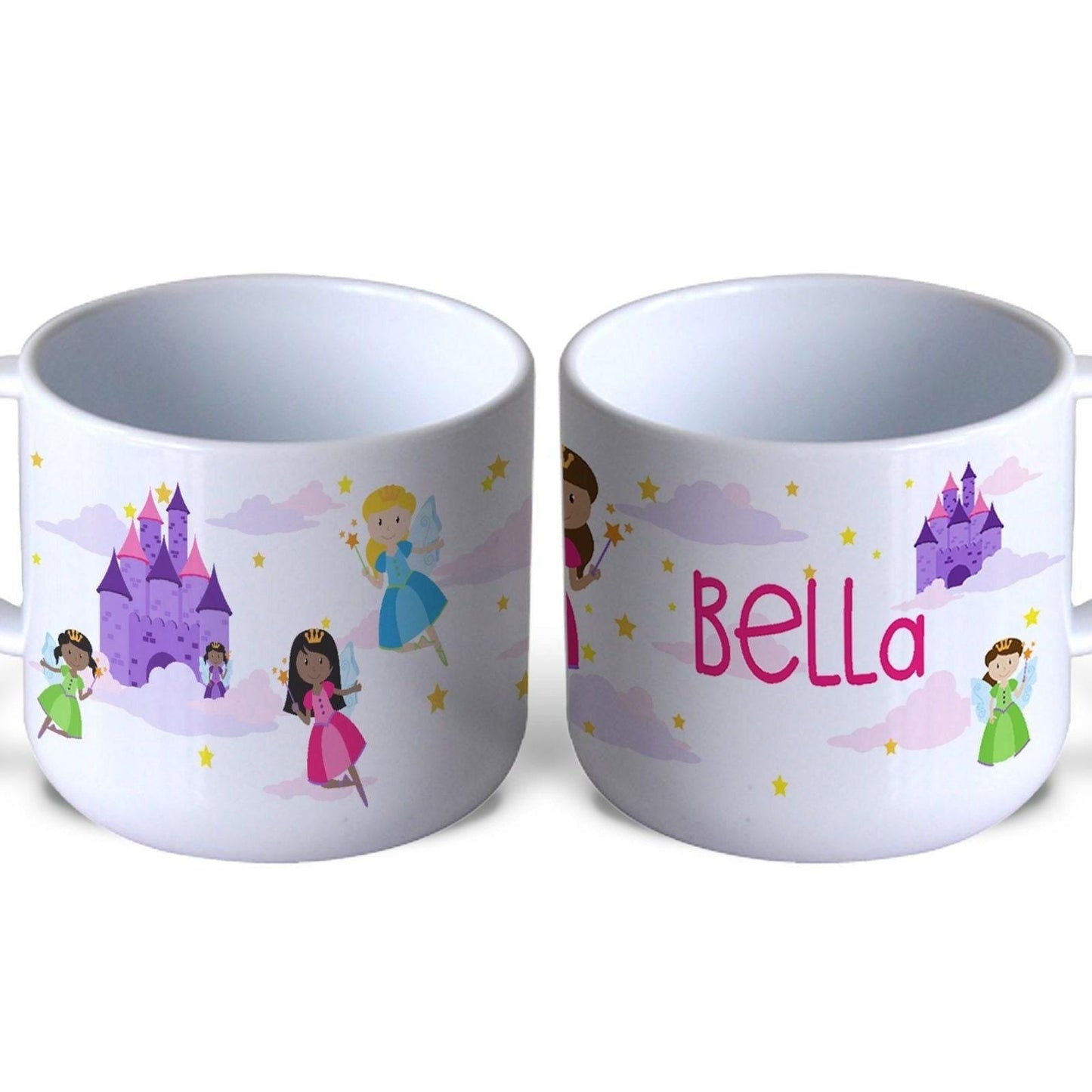 Magical Fairies Castle Children's Personalised Mug Unbreakable Kids Toddler Child Safe