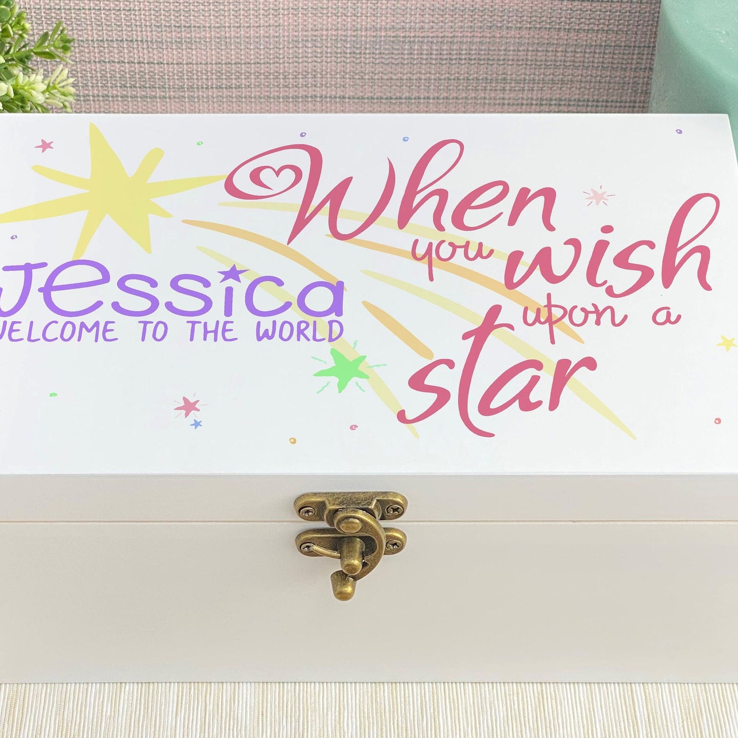 When You Wish Upon A Star Jewellery Trinkets Box - Personalised Gift