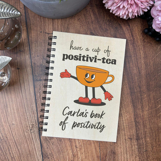 Cup of Positivi-tea - Personalised Book of Positivity - Gratitude Journal