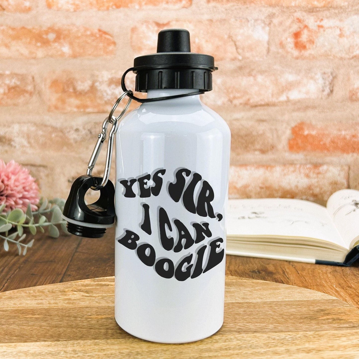 Yes Sir I Can Boogie Baracca Water Bottle Personalised Gift