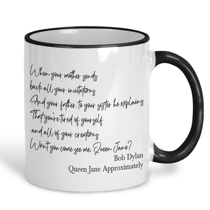 Bob Dylan Queen Jane Approximately 1965 Mug