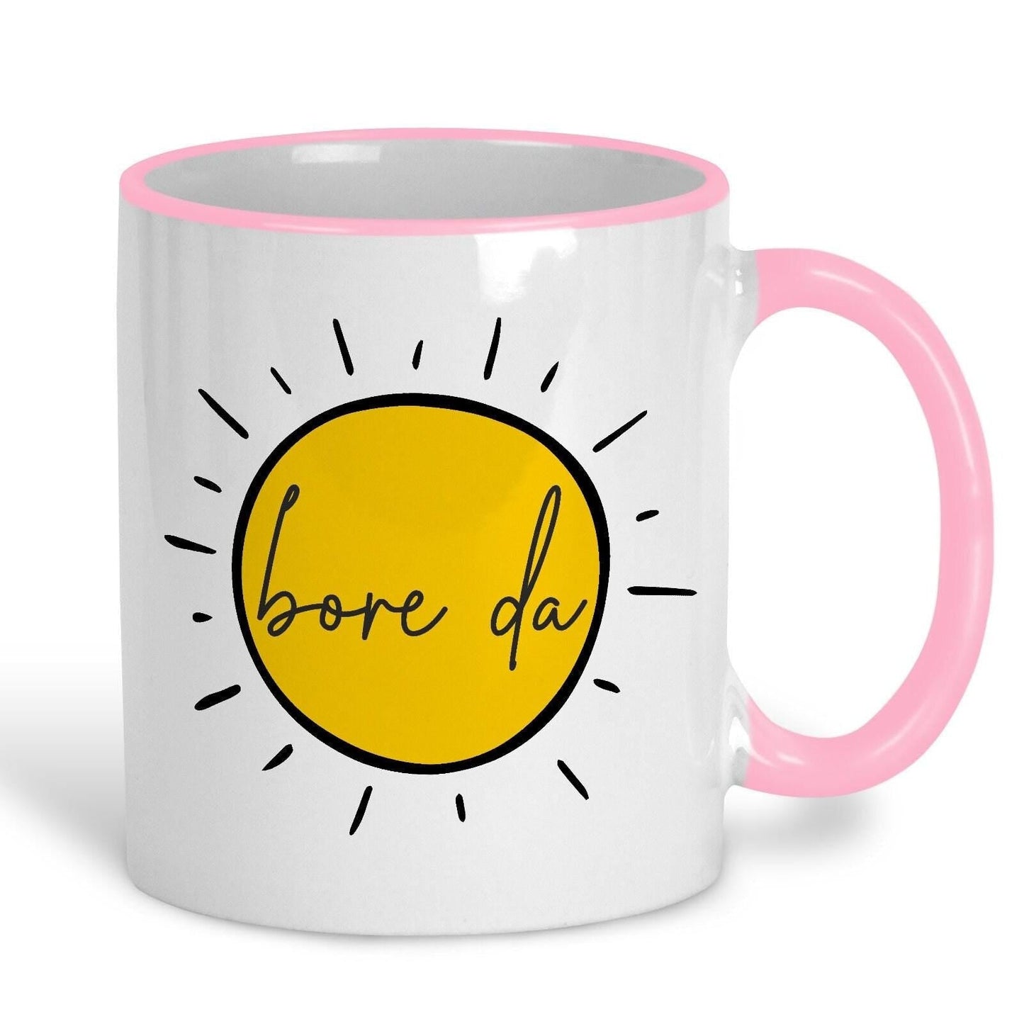 Bore Da Good Morning - Welsh Language Dialect - Personalised Ceramic Mug