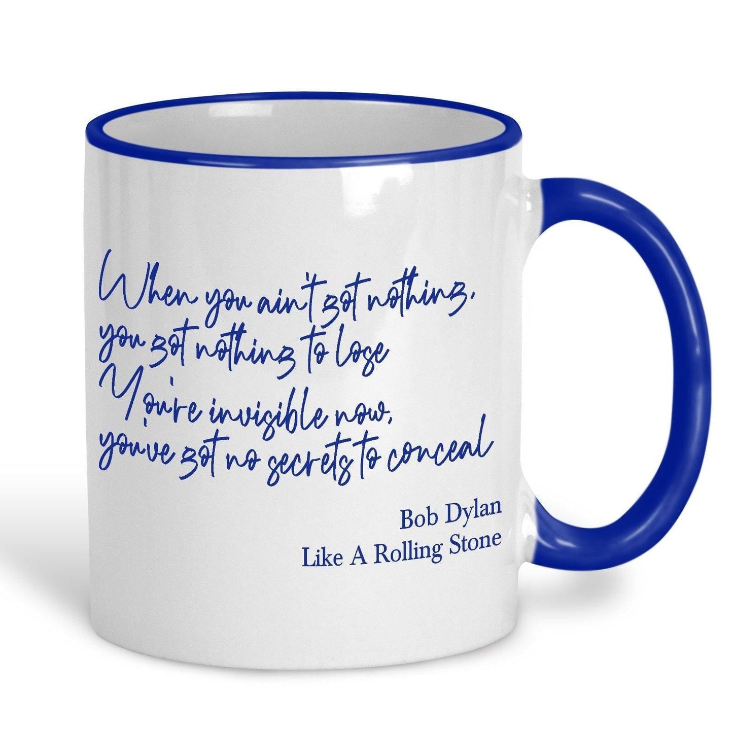 Bob Dylan Like A Rolling Stone 1965 Mug