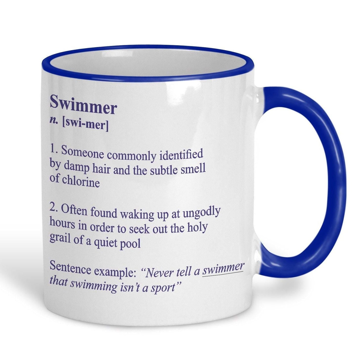 Swimmer Definition Swimming Swim Gala Personalised Sport Mug