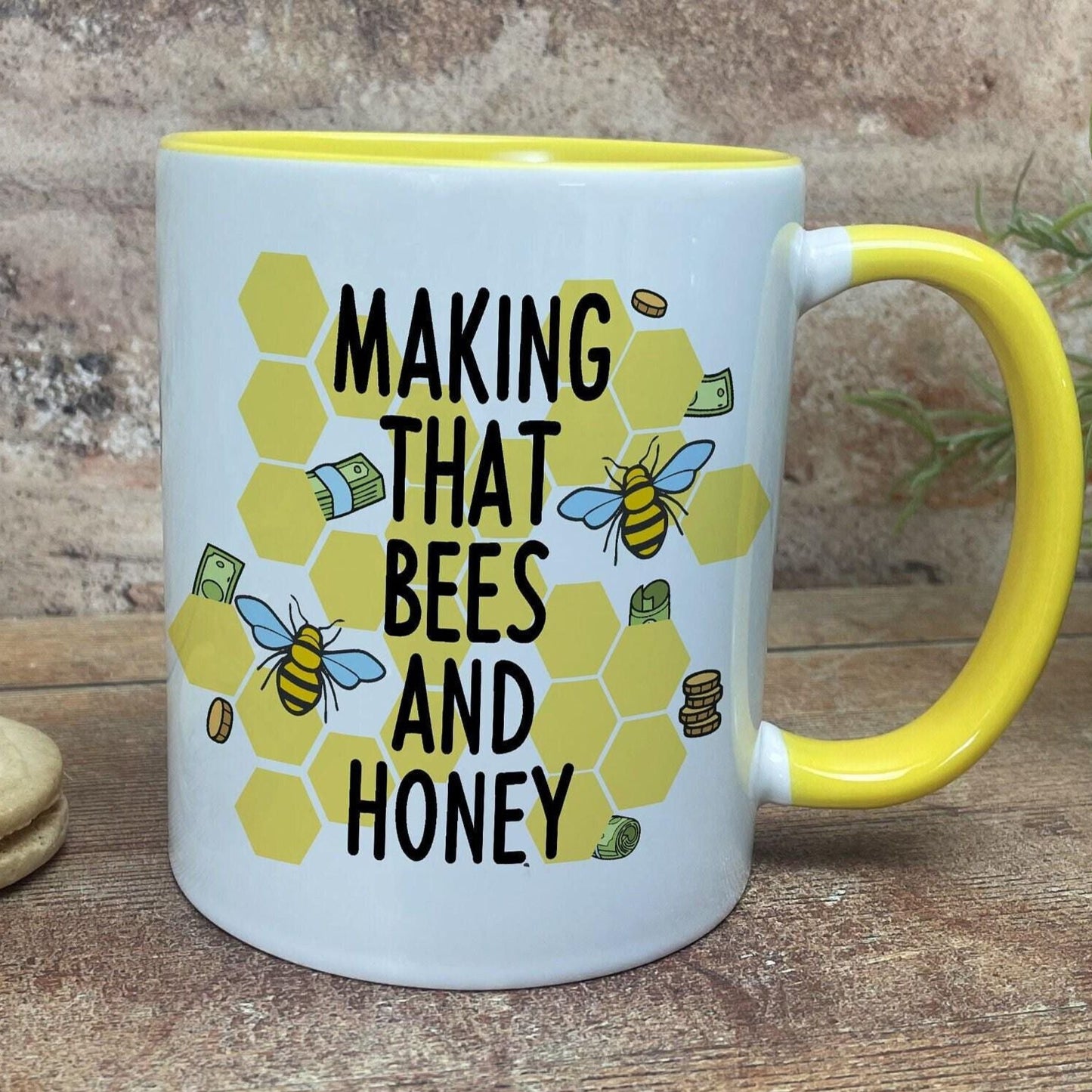 Making That Bees and Honey - Cockney Rhyming Slang Dialect - Personalised Ceramic Mug