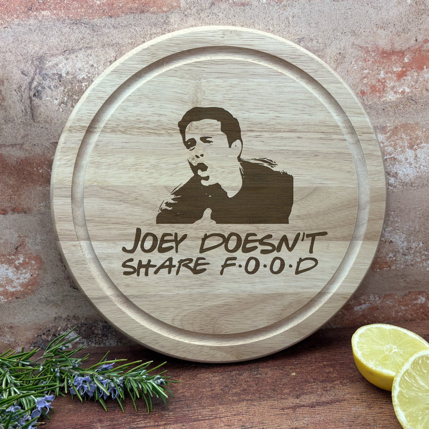 Friends Joey Doesn't Share Food Chopping Board Funny Cooking Gift Present Kitchen Decor Housewarming Christmas Gift Birthday Present