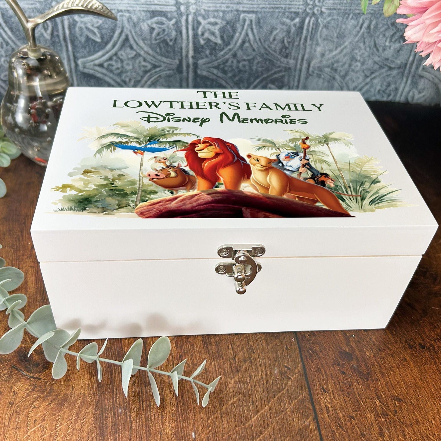 Lion King Disney Memory Keepsake Storage Box - Personalised Gift