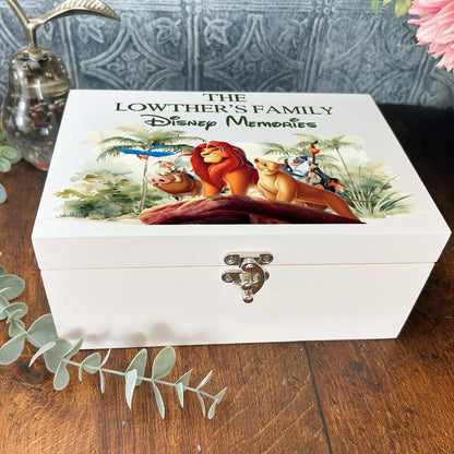 Lion King Disney Memory Keepsake Storage Box - Personalised Gift