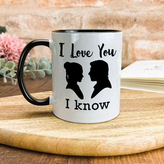 I Love You I Know Hans Solo Princess Leia Star Wars Personalised Mug