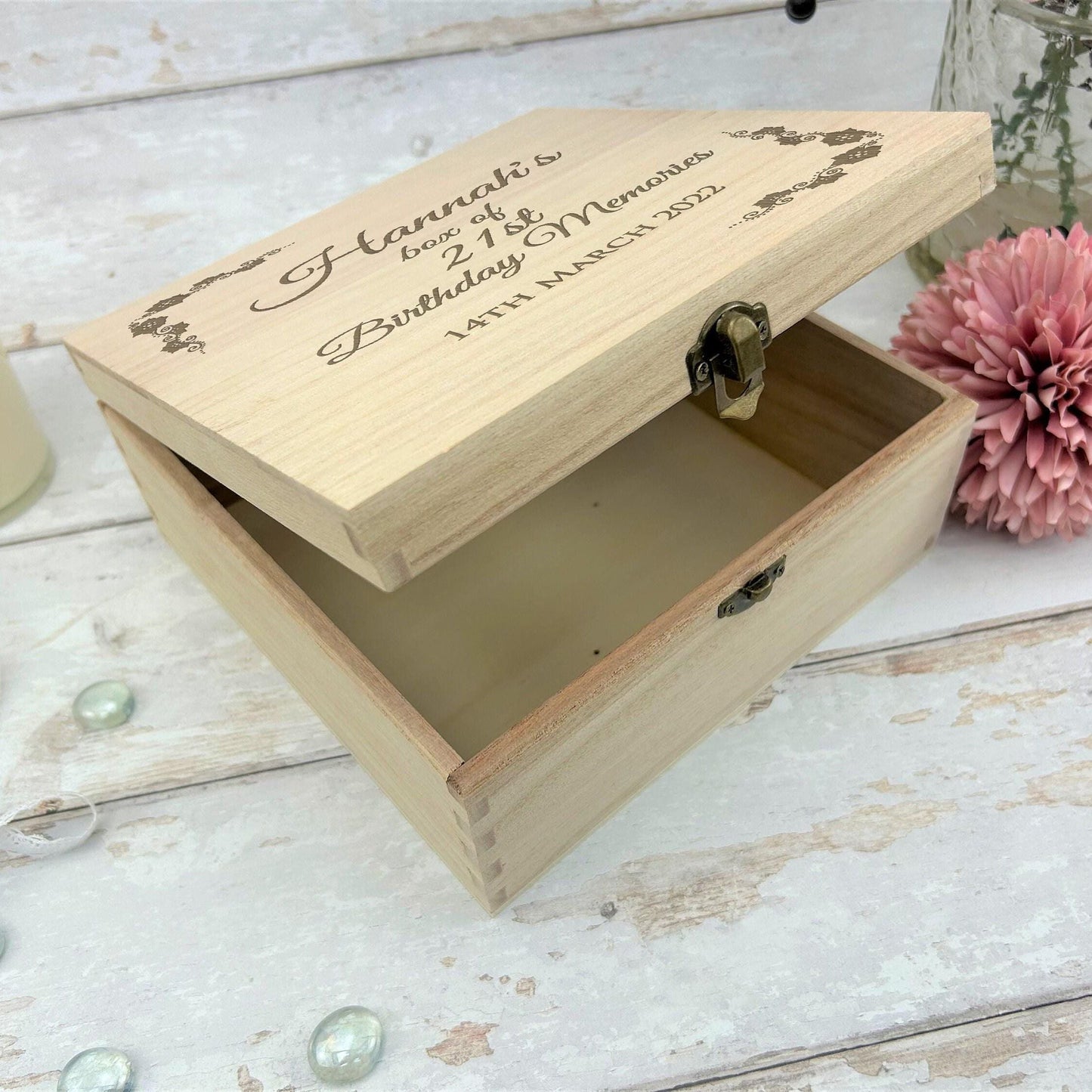 Birthday Wooden Memory Keepsake Box Personalised Gift