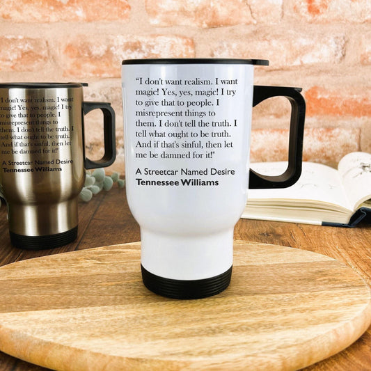 Tennessee Williams Streetcar Named Desire Literary Quote Travel Mug