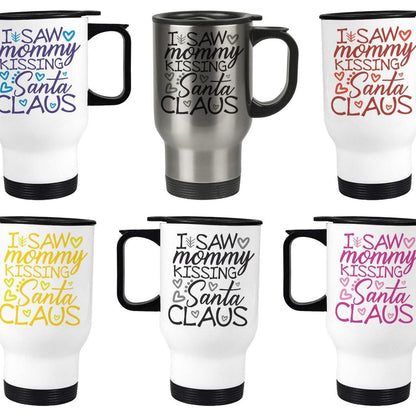 I Saw Mommy Kissing Santa Claus Jackson Five 5 Christmas Song Lyrics Travel Mug