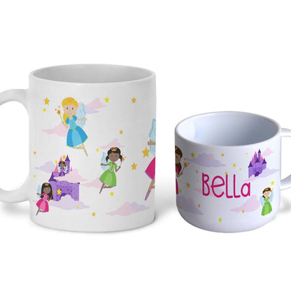 Magical Fairies Castle Children's Personalised Mug Unbreakable Kids Toddler Child Safe