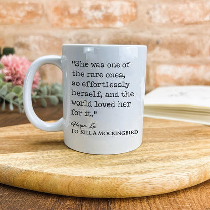 To Kill a Mocking Bird Harper Lee Book Quote "One Of The Rare Ones" Classic Literature Mug
