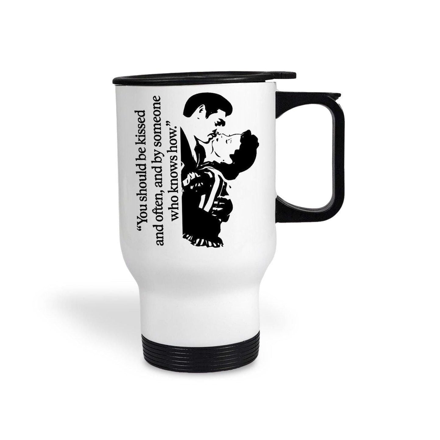 Gone With The Wind You Should Be Kissed Love Valentine's Day Travel Mug Movie Personalised