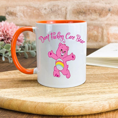 Care Bear "I Don't Care Bear/ F***** Care Personalised Ceramic Mug